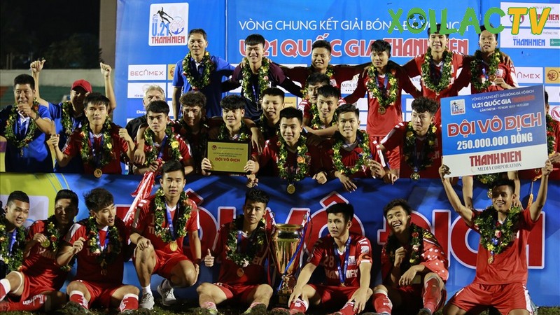 Nguyễn Thanh Bình cùng Viettel giành chức vô địch giải U-21 quốc gia năm 2020